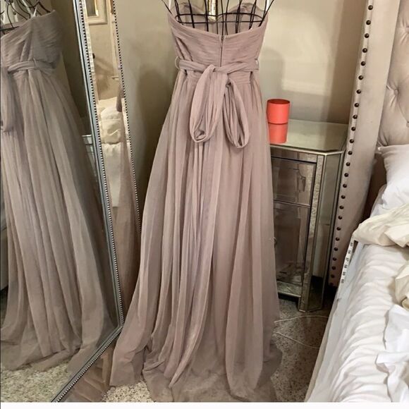 BIRDY GREY taupe convertible bridesmaids dress size M - Picture 5 of 8